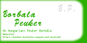 borbala peuker business card