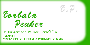 borbala peuker business card
